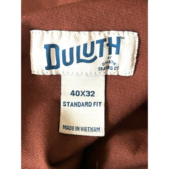 Duluth Trading Flex Fire Hose Cargo Work Pants Rust Brown Mens 40 x 32 - Picture 6 of 9